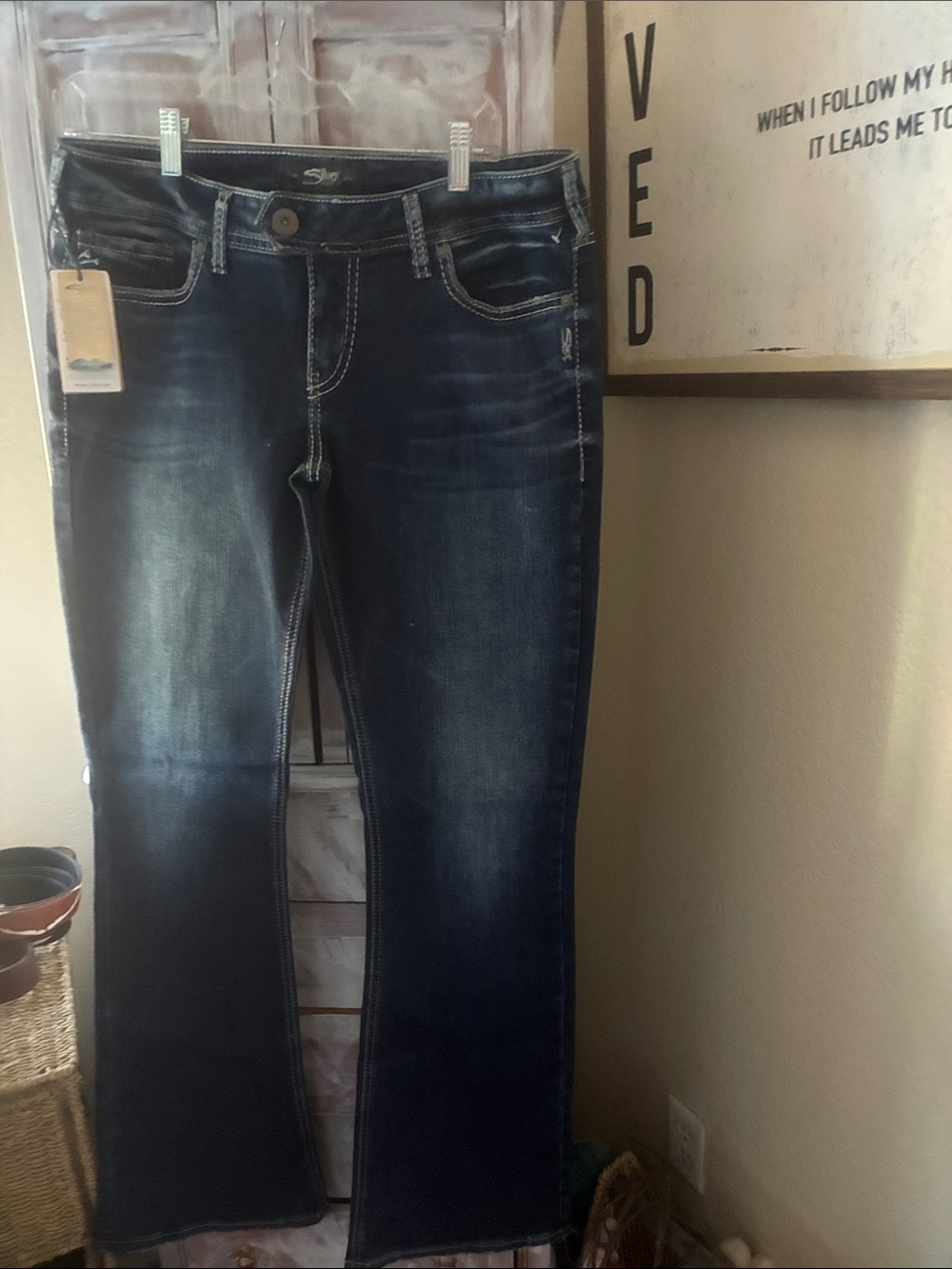 Silver Jeans Dark Blue Flare Jeans